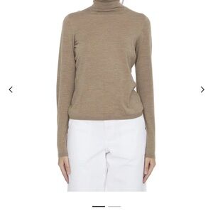 Women's Tan Turtleneck Sweater